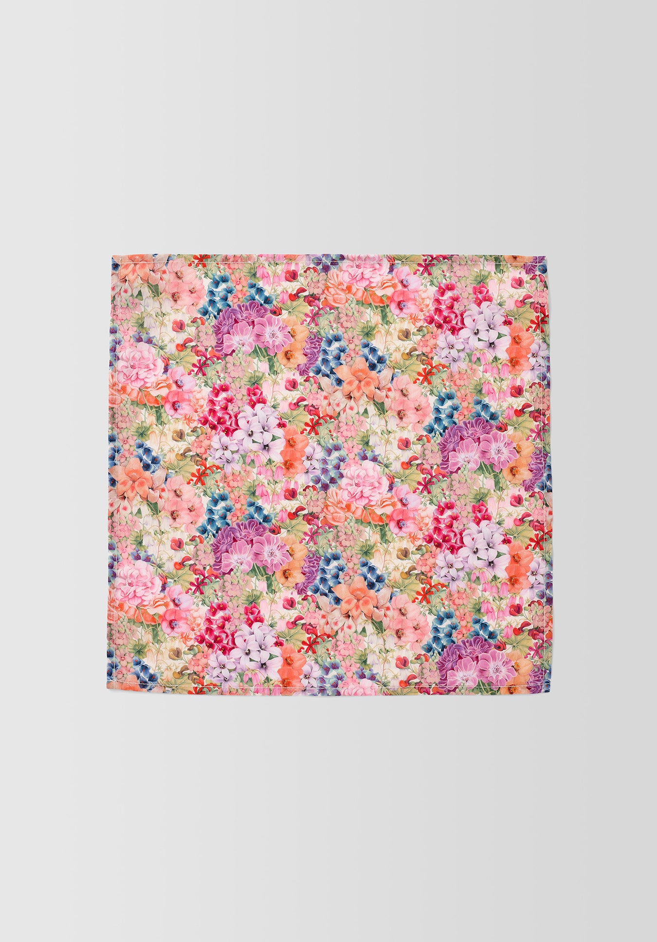 LIBERTY PAINTED FLORAL POCKET SQUARE